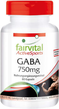 Fairvital Active Sports GABA 750mg Kapseln (60 Stk.)