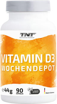 TNT Supplements Vitamin D3 Wochendepot Kapseln (90 Stk.)