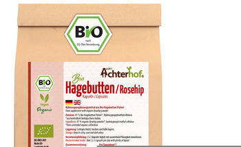 vom-Achterhof Hagebuttenkapseln Bio Nachfüllpack (400 Stk.)