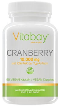 Vitabay Cranberry-Extrakt 10000mg mit 10% PAC Kapseln (90Stk.)