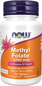 Now Foods Methylfolat 1000µg Tabletten (90 Stk.)