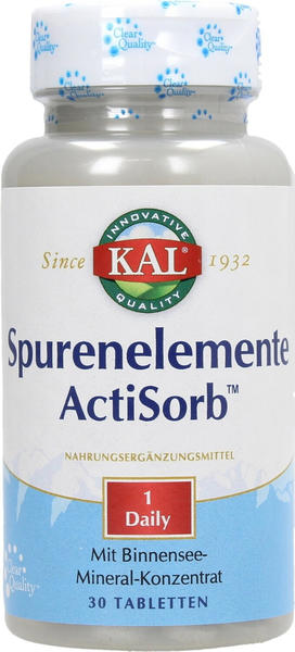 Supplementa ActiSorb Trace Minerals Tabletten (30 Stk.)