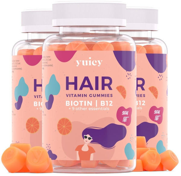 yuicy Hair Vitamin Biotin B12 Gummies (180 Stk.)