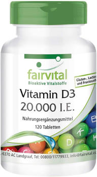 Fairvital VItamin D3 20.000 I.E. Tabletten (120 Stk.)