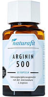 Naturafit Arginin 500 Kapseln 60 St