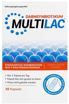 Unilab Multilac Darmsynbiotikum magensaftresistente Kapseln (10 Stk.)