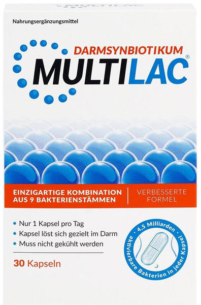 Unilab Multilac Darmsynbiotikum magensaftresistente Kapseln (30 Stk.)