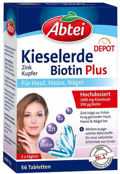 Abtei Kieselerde Biotin Plus Tabletten titandioxidfrei (56 Stk.)
