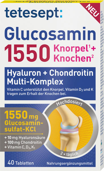 Tetesept Glucosamin 1550 Tabletten (40 Stk.)