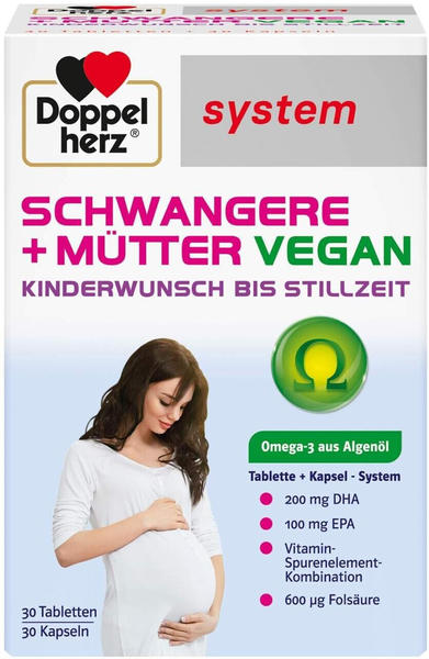 Doppelherz system Schwangere + Mütter vegan Kombipack (2 x 30 Stk.)