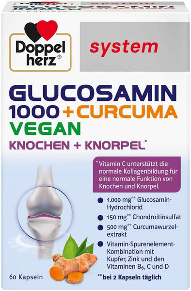 Doppelherz system Glucosamin 1000 + Curcuma Kapseln (60 Stk.)