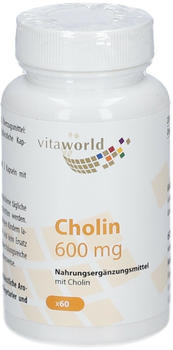 Vita World GmbH Cholin 600mg Kapseln (60 Stk.)