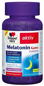 Doppelherz aktiv Melatonin Gums zuckerfrei (40 Stk.)