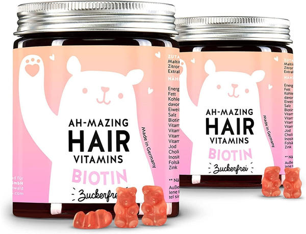 Bears With Benefits Ah-Mazing Hair Vitamins Biotin zuckerfrei (2 x 60 Stk.)