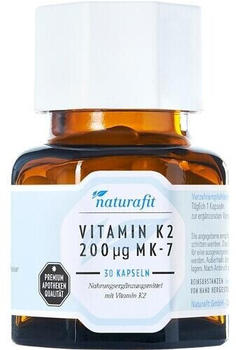 Naturafit Vitamin K2 200 ug Mk-7 Kapseln (30 Stk.)
