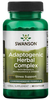 Swanson Adaptogenic Herbal Complex Kapseln (60 Stk.)
