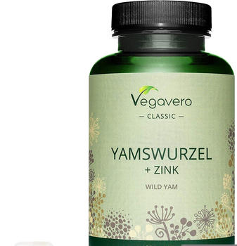 Vegavero Yamswurzel + Zink Kapseln (120 Stk.)