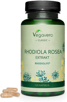 Vegavero Rhodiola Rosea Extrakt Kapseln (120 Stk.)