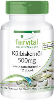 Fairvital Kürbiskernöl 500 mg Kapseln (120 Stk.)