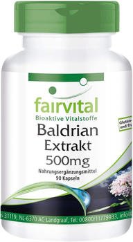 Fairvital Baldrian Extrakt 500mg Kapseln (90 Stk.)