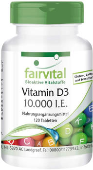 Fairvital Vitamin D3 10.000 IE Tabletten (120 Stk.)