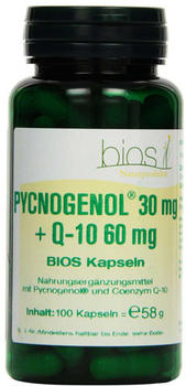 Bios Naturprodukte Pycnogenol 30 mg + Q-10 60 mg Kapseln (100 Stk.)