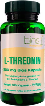 Bios Naturprodukte L-Threonin 500 mg Bios Kapseln (100 Stk.)
