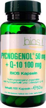 Bios Naturprodukte Pycnogenol 50 mg + Q10 100 mg Kapseln (100 Stk.)