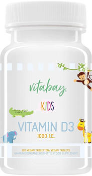 Vitabay Kids Vitamin D3 100 I.E. Lutschtabletten (120 Stk.)