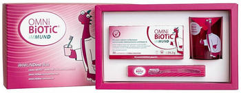 APG Allergosan Pharma Omni Biotic Immun D Lutschtabletten Box + Zahnbürste + Becher