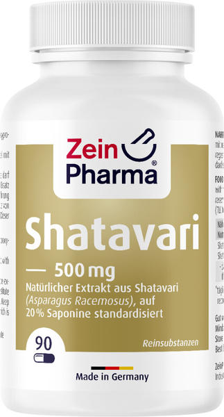 ZeinPharma Shatavari Extrakt 500mg Kapseln (90 Stk.)
