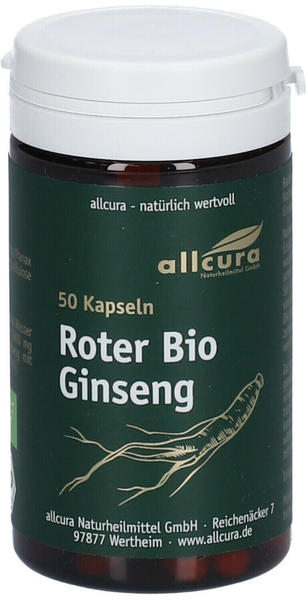 Allcura Roter Bio Ginseng Kapseln (50 Stk.)