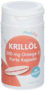 medifit Krillöl 500mg Omega-3 Forte Kapseln (60Stk.)