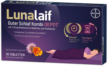 Bayer LunaLaif Guter Schlaf Kombi Depot Tabletten (30 Stk.)
