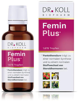 Dr. Koll Biopharm Femin Plus Gemmo Komplex Himbeere Vitamin B12 Tropfen (50ml)