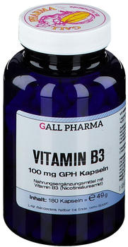 Gall Pharma Vitamin B3 100mg GPH Kapseln (180 Stk.)