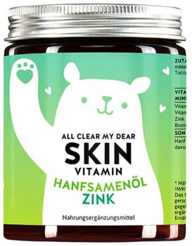 Bears With Benefits All Clear My Dear Skin Vitamin Hanfsamenöl Zink (60 Stk.)