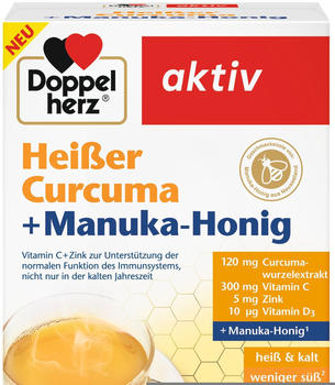 Queisser Doppelherz aktiv Heißer Curcuma + Manuka-Honig Beutel (10 Stk.)