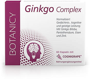 Botanicy Ginkgo Complex mit Cognigrape Kapseln (60 Stk.)