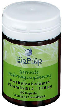 Biopräp Methylcobalamin Vitamin B12 100µg Kapseln (60 Stk.)