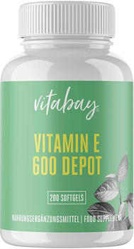 Vitabay Vitamin E 600 Depot Weichkapseln (200 Stk.)