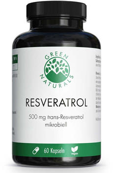 Heilpflanzenwohl Green Naturals Resveratrol mit Veri-te 500mg vegan Kapseln (60 Stk.)