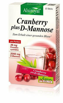 Alsitan Alsiroyal Cranberry plus D-Mannose Sticks (10 Stk.)