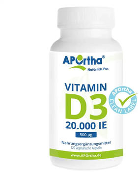 Aportha Vitamin D3 Depot 20.000 IE 500 µg Kapseln (120Stk.)