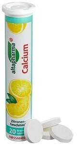 Altapharma Calcium Zitronengeschmack Brausetabletten (20 Stk.)