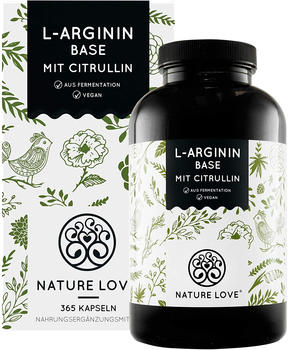 Nature Love L-Arginin Base mit Citrullin Kapseln (365 Stk.)