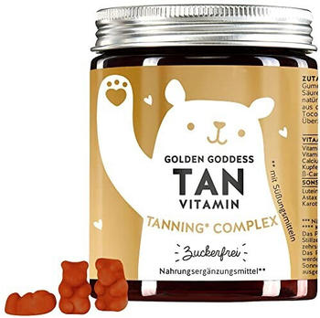 Bears With Benefits Tanning Komplex Golden Goddess Tan Vitamin Gummibärchen (60 Stk.)