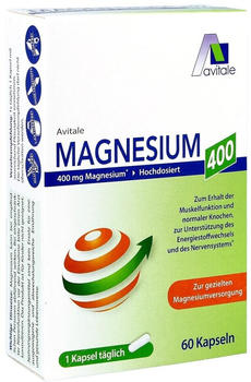 Avitale Magnesium 400mg Kapseln (60 Stk.)
