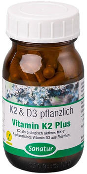 Sanatur Vitamin K2 Plus D3 Kapseln (90 Stk.)
