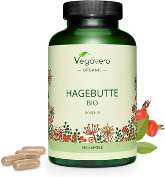 Vegavero Bio Hagebutte Kapseln (180 Stk.)